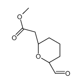 methyl 2-[(2R,6R)-6-formyloxan-2-yl]acetate结构式