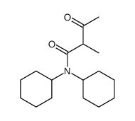 N,N-dicyclohexyl-2-methyl-3-oxobutanamide结构式