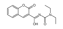 N-(diethylcarbamoyl)-2-oxochromene-3-carboxamide Structure