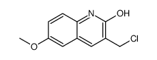 3-(chloromethyl)-6-methoxy-1H-quinolin-2-one Structure