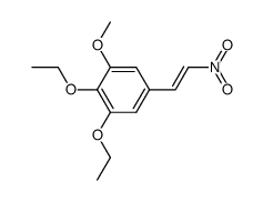 3.4-diethoxy-5-mrthoxy-β-nitrostyrene Structure