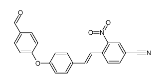 4-Cyan-4'-(4-formylphenoxy)-2-nitrostilben Structure