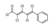 Tetrachlor-1-phenyl-pentadien-1,3-saeure-5-chlorid Structure