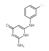 4-Pyrimidinol,2-amino-6-(m-chloroanilino)- (7CI) structure