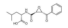 L-Leucine, N-[[(2S,3S)-3-benzoyl-2-oxiranyl]carbonyl] Structure