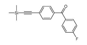 (4-fluorophenyl)-[4-(2-trimethylsilylethynyl)phenyl]methanone结构式