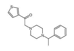 2-[4-(1-phenylethyl)piperazin-1-yl]-1-thiophen-3-ylethanone结构式
