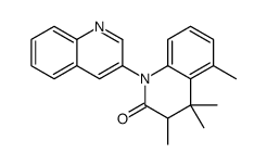 3,4,4,5-tetramethyl-1-quinolin-3-yl-3H-quinolin-2-one结构式
