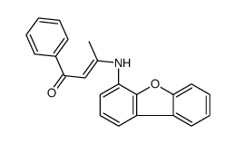 3-(dibenzofuran-4-ylamino)-1-phenylbut-2-en-1-one Structure