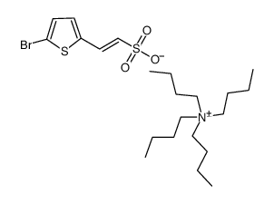 tetrabutylammonium (E)-2-(5-bromothiophen-2-yl)-ethenesulfonate结构式