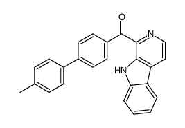 [4-(4-methylphenyl)phenyl]-(9H-pyrido[3,4-b]indol-1-yl)methanone结构式