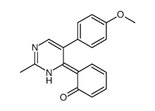 6-[5-(4-methoxyphenyl)-2-methyl-1H-pyrimidin-6-ylidene]cyclohexa-2,4-dien-1-one Structure