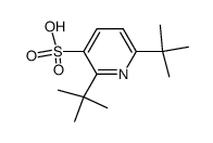 2,6-ditert-butylpyridine-3-sulfonic acid结构式