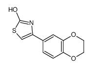 4-(2,3-dihydro-1,4-benzodioxin-6-yl)-3H-1,3-thiazol-2-one结构式