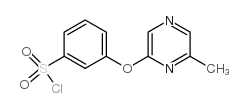 3-(6-methylpyrazin-2-yl)oxybenzenesulfonyl chloride Structure