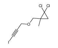 1,1-dichloro-2-(3-iodoprop-2-ynoxymethyl)-2-methylcyclopropane Structure