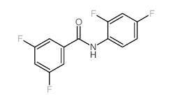 3,5-Difluoro-N-(2,4-difluorophenyl)benzamide结构式
