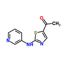 1-[2-(3-Pyridinylamino)-1,3-thiazol-5-yl]ethanone结构式