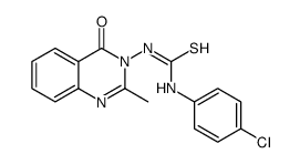 1-(4-chlorophenyl)-3-(2-methyl-4-oxoquinazolin-3-yl)thiourea结构式