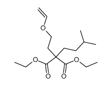 (methyl-3 butyl) (vinyloxy-2 ethyl) malonate d'ethyle结构式