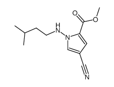 4-cyano-1-(3-methyl-butylamino)-1H-pyrrole-2-carboxylic acid methyl ester Structure
