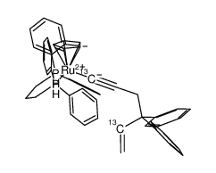 (η5-C5H5)(dppp)Ru-CCCH2C(Ph)2CH=CH2结构式