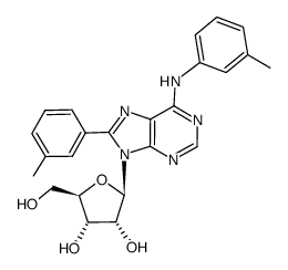 N6,8-bis(m-tolyl)-adenosine结构式