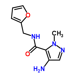 4-AMINO-2-METHYL-2 H-PYRAZOLE-3-CARBOXYLIC ACID (FURAN-2-YLMETHYL)-AMIDE Structure