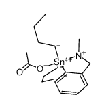 [2-(N,N-dimethylaminomethyl)phenyl]di-n-butyltin(IV) acetate Structure