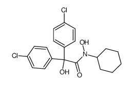 2,2-Bis-(4-chloro-phenyl)-N-cyclohexyl-2,N-dihydroxy-acetamide结构式