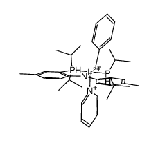 (N(C6H3(Me)P(i-Pr)2)2)Ir(H)(benzyl)(pyridine)结构式