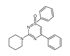 1,5-diphenyl-3-piperidino-1H-1λ4,2,4-thiadiazine 1-oxide结构式