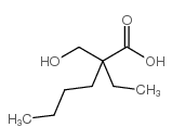 2-BUTYL-2-ETHYL-3-HYDROXY PROPIONIC ACID structure