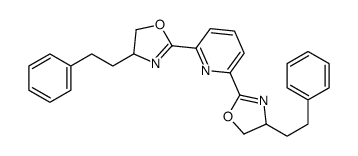 2,6-双((S)-4,5-二氢-4-苯乙基恶唑-2-基)吡啶结构式