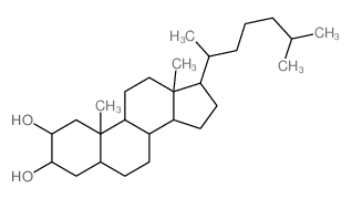 Cholestane-2,3-diol, (2b,3b,5a)-结构式