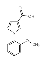 1-(2-甲氧基苯基)吡唑-4-甲酸结构式