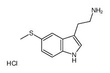 2-(5-methylsulfanyl-1H-indol-3-yl)ethylazanium,chloride结构式