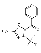 (2-AMINO-5-TRIFLUOROMETHYL-3H-IMIDAZOL-4-YL)-PHENYL-METHANONE structure