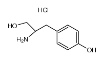 (+/-)-2-amino-3-(4-hydroxy-phenyl)-propan-1-ol, hydrochloride Structure