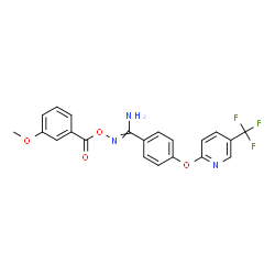 2-AMINO-1-AZA-2-(4-(5-(TRIFLUOROMETHYL)(2-PYRIDYLOXY))PHENYL)VINYL 3-METHOXYBENZOATE picture