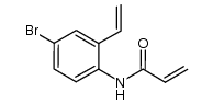 N-(4-bromo-2-vinylphenyl)acrylamide结构式