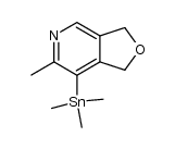 1,3-dihydro-6-methyl-7-trimethylstannylfuro(3,4-c)pyridine结构式