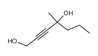4-methyl-1,4-diol-2-heptyne结构式