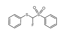 α-fluoro-α-phenylthiomethyl phenyl sulfone Structure