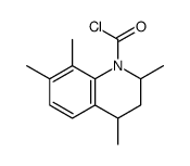 2,4,7,8-tetramethyl-3,4-dihydro-2H-quinoline-1-carbonyl chloride Structure