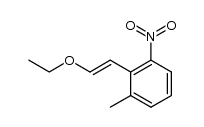 2-(2-ethoxyethenyl)-3-methylnitrobenzene结构式