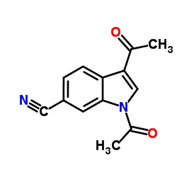 1,3-Diacetyl-1H-indole-6-carbonitrile Structure