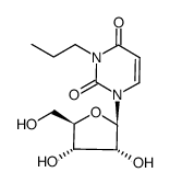 3-propyl-1-β-D-ribofuranosyluracil Structure