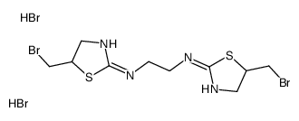 N,N'-bis[5-(bromomethyl)-4,5-dihydro-1,3-thiazol-2-yl]ethane-1,2-diamine,dihydrobromide Structure