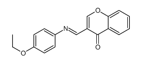 3-[(4-ethoxyphenyl)iminomethyl]chromen-4-one Structure